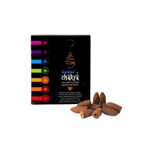 Incenso Goloka  7 Chakra – Harmonização dos Chakras - Cones Naturais