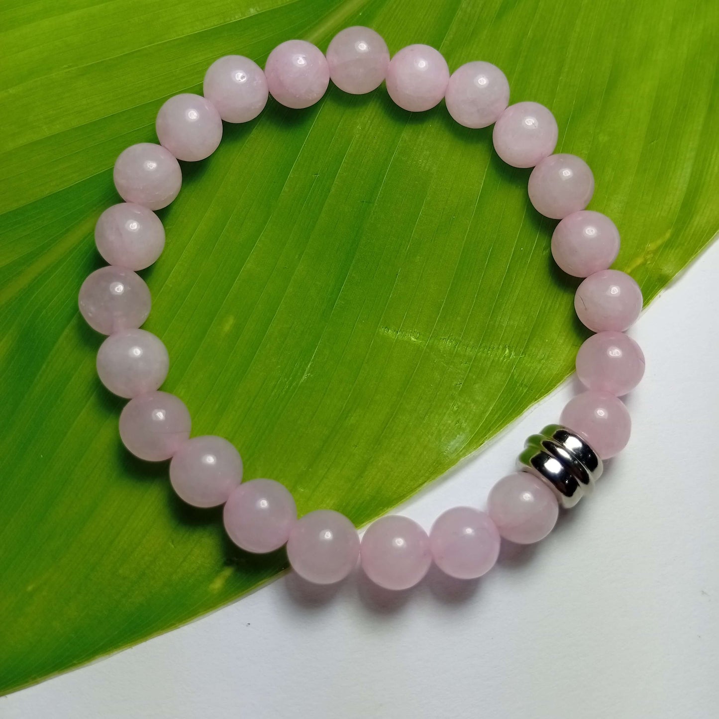 Pulseira de Quartzo Rosa – Florescer do Amor-Próprio